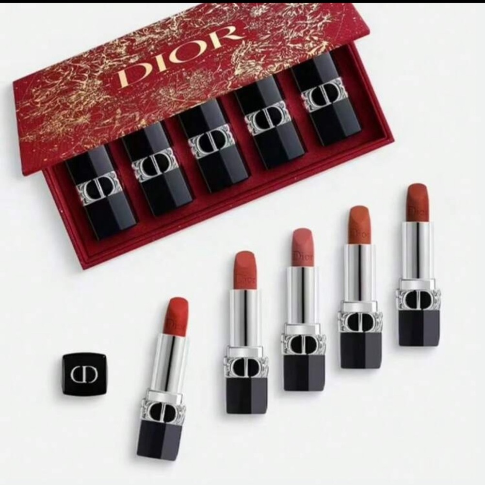 Dior Lipstick Collection - Elegant Red and Brown Hues